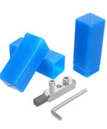Heavy Duty 2 Set Silver Damaged Screw Tap Extractor Kit For Faucet Plumbing Repairs To Yank Those Stubborn Broken Studs And Fix Pipes Like A Boss In No Time, blue cases and hex key