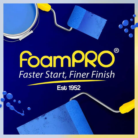 Top Shelf Classic Foam Paint Brush Set With Heavy Duty Handle And Four Easy Swap Refills For Slick Coverage On Wood Stains Urethane Varnish And Primer No Fuss Home Project Essential That Flows Like Butter, featuring foam rollers and paint can.