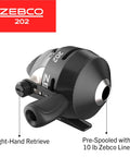 Easy To Use Spincast Fishing Reel Size 30 Right Hand Retrieve No Tangle Design All Metal Gears Stainless Steel Pickup Pin Pre Spooled