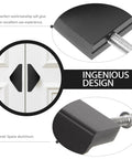 Triangle Cabinet Pulls Set Of 4 Black Aluminum Drawer Handles 64 Mm Center To Center Mounting Ideal For Kitchen Cabinets