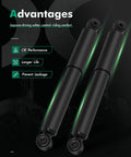 Rear Gas Shock Absorbers Set Of 2 For Toyota RAV4 2006 2007 2008 2009 2010 2011 2012, Left And Right Shocks, black design