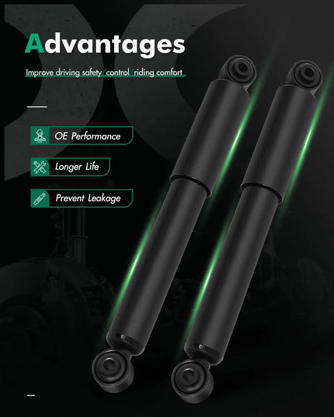 Rear Gas Shock Absorbers Set Of 2 For Toyota RAV4 2006 2007 2008 2009 2010 2011 2012, Left And Right Shocks, black design
