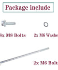 Heavy Duty Oil Pan Bolt Kit For Chevy Gm Ls Series Engines Ls1 Ls3 Lq4 L92 includes 8 M8 bolts and 2 M6 washers for secure installation.