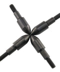 12 Pack 100 Grain Screw On Field Points For Archery Arrows Practice Bullet Tips For Crossbows And Compound Bows Black