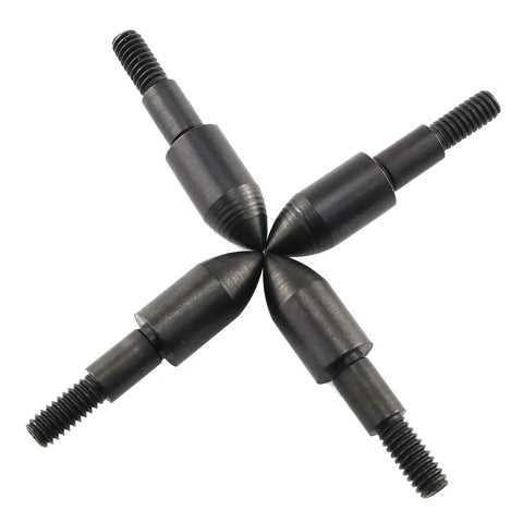 12 Pack 100 Grain Screw On Field Points For Archery Arrows Practice Bullet Tips For Crossbows And Compound Bows Black