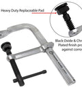 Regular Duty Bar Clamp, 8.5 Inch Capacity, 2400 Lbs Clamping Pressure, 5.5 Inch Throat Depth, with black oxide finish shown