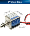 6V DC Push Pull Solenoid Electromagnet 20N Lift Open Frame Linear Motion Actuator 2A 12W 10mm Stroke For Precision Automation Projects JF-0826B-6V Dope For DIY Makers, 26x22x25mm