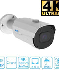 Top Shelf 32 Channel 4K Nvr Security Camera System With 24 Heavy Duty Outdoor Bullet IP Cameras Running Smooth AI Tracking And 5X Motorized Zoom, 8MP bullet camera with varifocal lens.