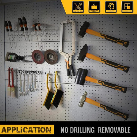 260 Piece Pegboard Hook And Bin Organizer Kit With 17 Hook Types Including Curved Angled And Straight Hooks Plus 12 Pegboard Bins