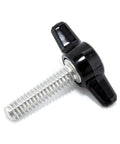 Damn Fine Hardware Heavy Duty 1/4 20 Thread Thumb Screws With Black Tee Wing Plastic Knobs Coarse Stainless Steel Fasteners