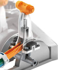 Close-up of Hydrobot Arm Kit Hydraulic STEM Building Toy For Kids 12 Plus, showing water-powered hydraulic mechanism