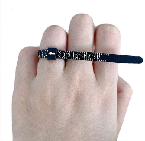 Reusable Ring Size Measuring Set For Quick No Fuss Finger Gauge Jewelry Sizing Tools US Ring Sizes 1 Through 17 on hand