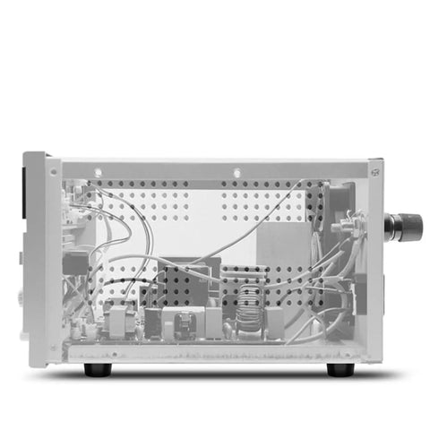 Compact Regulated DC Power Supply For Continuous Full-Load Output, enclosed metal case with wiring and front knob
