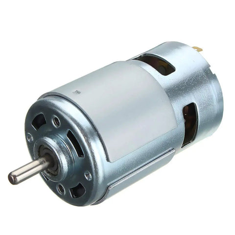 Beefy Torque 12V 24V DC Gear Motor With Ball Bearing 12000 RPM Large Power Low Noise Metal Gearbox Bracket Included close view