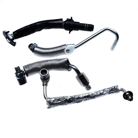 Upgrade Your Ride With This Ultimate 4 Piece Oil Return Drain And Feed Pipe Kit Perfect For Chevrolet Cruze Sonic Trax Encore 1.4L Engines Ensuring Rock Solid Stability And Super Easy Installation While You Keep The Flow Moving Smooth Like The Best Of. 4-piece turbo oil return feed pipe kit
