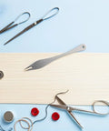 Straight Up Precision Leather Marking Divider And Adjustable Stainless Steel Wing Creaser For Killer Detail Work And Seamless Diy Projects That Absolutely Nails Every Mark On The Bench with tools on wood.