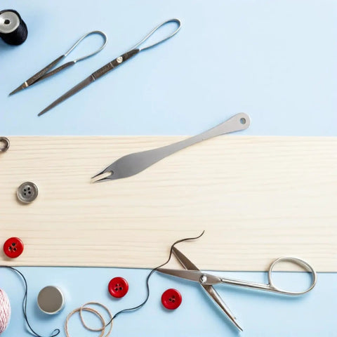 Straight Up Precision Leather Marking Divider And Adjustable Stainless Steel Wing Creaser For Killer Detail Work And Seamless Diy Projects That Absolutely Nails Every Mark On The Bench with tools on wood.