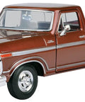 Dope 1979 Ford F150 Diecast Pickup Truck 1 24 Scale Brown Finish With Realistic Interior Details Premium Collectible Model Car For Display Giftable Licensed Die Cast Replica side view