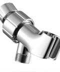Adjustable Shower Arm Mount for Handheld Shower Head With Brass Ball Joint and 360 Degree Rotation, Chrome Finish