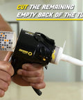 Tiny 4 Inch Caulking Gun No Drip With Patented Design Lightweight ABS Frame Two Pack Fits All 10 Oz Tubes in use