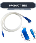 Flexible Brake Fluid Bleeder Hose With Adapter For Cars And Motorcycles Ultra Soft TPR Tube Easy Fluid Extraction Tool size details