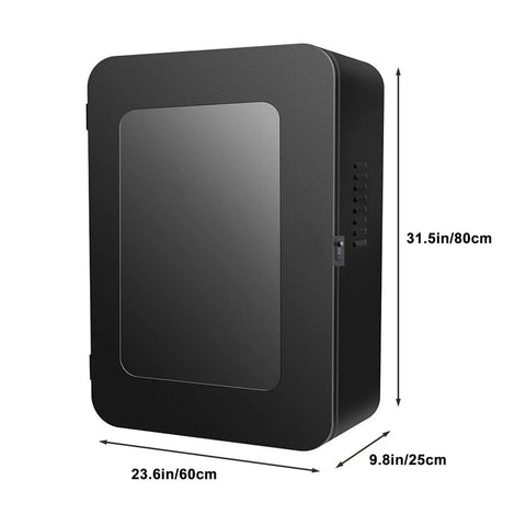 Built Damn Tough Lockable EV Charger Enclosure For Outdoor Use Heavy Duty Cold Rolled Steel Wall Box with Tempered Glass Viewing Window