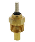 Top Shelf Engine Coolant Temperature Sender Featuring Precision Brass Construction And Factory Calibrated Sensors showing a brass body with threaded design.
