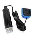 Heavy Duty Tough As Nails Cordless Submersible Sump Pump With 500 Gph Flow And 16 Foot Head showing pump and battery connector.