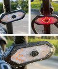 USB Rechargeable Wireless Bike Tail Light With Remote Control, 5 Modes Turn Signals, Ultra Bright LED, IPX4 Waterproof Bicycle Rear Light For Night Riding, Easy Mount And High Visibility For Safer Night Rides on bike seat post