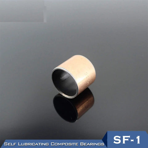 Straight Up Built Sf1 Self Lubricating Composite Bushing Bearing with slick PTFE coating, 40x44x30mm size.
