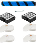 Soft Brush Roll Replacement And Filter Kit For Vertex DuoClean PowerFin Upright Vacuum AZ2002 AZ2000 AZ2000W Includes Part 1483FC2000 XHFA2000 And XFFKAZ2000 Easy Fit Durable Hair Pickup For Cleaner Floors And Pets