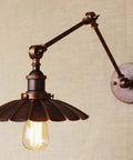 Industrial Wall Sconce With Built In Toggle Switch Sets The Mood For Cozy Bedroom Lighting Boasting Solid Cast Iron Construction.