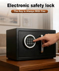 Person using Electronic Safe Lock Replacement Kit for Gun Safes with Zinc Alloy Keypad Swing Bolt and 4 Pin Cable Access