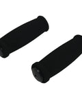 Black handlebar grips for Replacement 100mm Scooter Wheels With ABEC 7 Bearings And Handlebar Grips 24mm Wide Black On Black