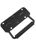Heavy Duty Spring Loaded Surface Mount Folding Handles With Stainless Steel Construction And Comfortable Rubber Grips Set Of 2