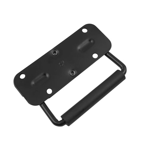 Heavy Duty Spring Loaded Surface Mount Folding Handles With Stainless Steel Construction And Comfortable Rubber Grips Set Of 2