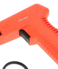 Close-up of All In One Plastic Welding Tool Kit for Cars, showing orange easy-to-use bumper repair welder handle for DIYers