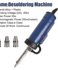 Portable Tin Solder Desoldering Vacuum Pump With 3 Suction Nozzles One Hand Operation Pro Grade Large Capacity Fast Strong Vacuum