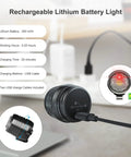 USB charging detail for 4 Pack Rechargeable Clip On Shoe Lights For Clogs And Shoes With 3 Lighting Modes