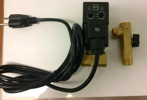 115 Volt Automatic Electronic Timer Moisture Drain Valve For Air Compressors And Air Tanks with power cord and brass body