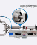 Horizontal Pneumatic Liquid Filling Machine Stainless Steel Single Head Bottle Filler with high quality piston detail