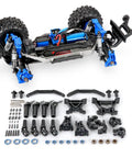 Beefed Up Extreme Heavy Duty Outer Driveline And Suspension Upgrade Kit For RC Trucks Blue Includes MaxxDuty Driveshafts components