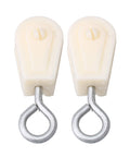 White Lightweight 8mm Single Sheave Lift Pulley For Chicken Poultry Farms Pack Of 10 With Nylon Wheel And Metal Bracket Quiet Smooth Operation Indoors Or Outdoors 6 Centimeter By 2.2 Centimeter The Go To Lift Pulley For Up To 25 Kg.