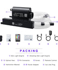 16W 550Pcs Fiber Optic Star Light Kit For Car Headliner With Meteor Shooting Star Effects, accessories and components included
