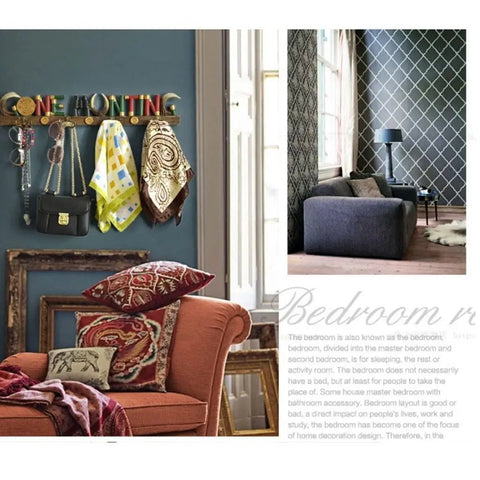 Top Tier Wall Mounted Coat Rack Featuring Durable Brass Hooks And Streamlined Nordic Shape For Your Busy Hallway with scarves and bags.