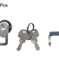 Zinc Alloy Cam Lock With Quick Clip Heavy Duty Security for metal cabinets including two keys and quick clip in silver