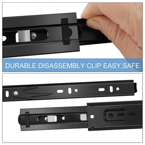 Bottom Mounted Concealed Drawer Slides For Smooth Quiet Opening Pro Grade Hardware That Delivers Durability Built To Last Hidden Under Drawer Mounting For A Clean Sleek Look In Black Finish That Fits Most Drawers. 10 inch black metal drawer slide with clip release