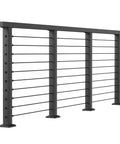 Kick Your Deck Up A Notch With This Straightforward Surface Mount Cable Railing Kit Covering 26 To 32 Feet Black Powder Coated Stainless Steel Posts.