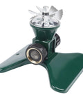 Heavy Duty Metal Square Lawn Sprinkler 360 Degree Rotary Water Sprinkler For Yard And Garden Connectable Automatic Irrigation System Up To 35 Ft Diameter Coverage Rust-Resistant And Durable