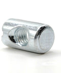 Top Shelf Cross Dowel Barrel Nuts Replacement Screws Built Different For Smooth Furniture Assembly zinc steel connector side view